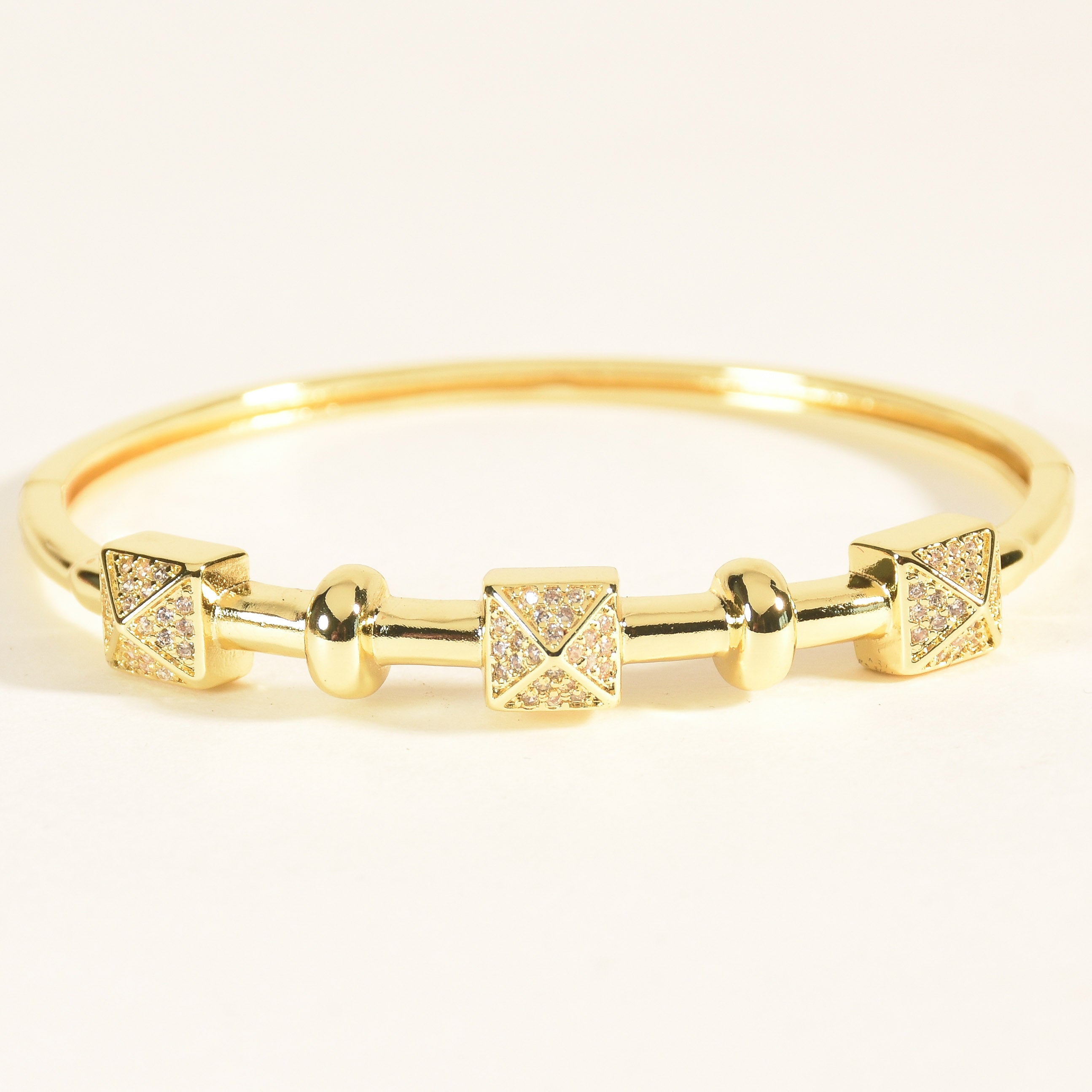 Studded Sparkle Square Bangle