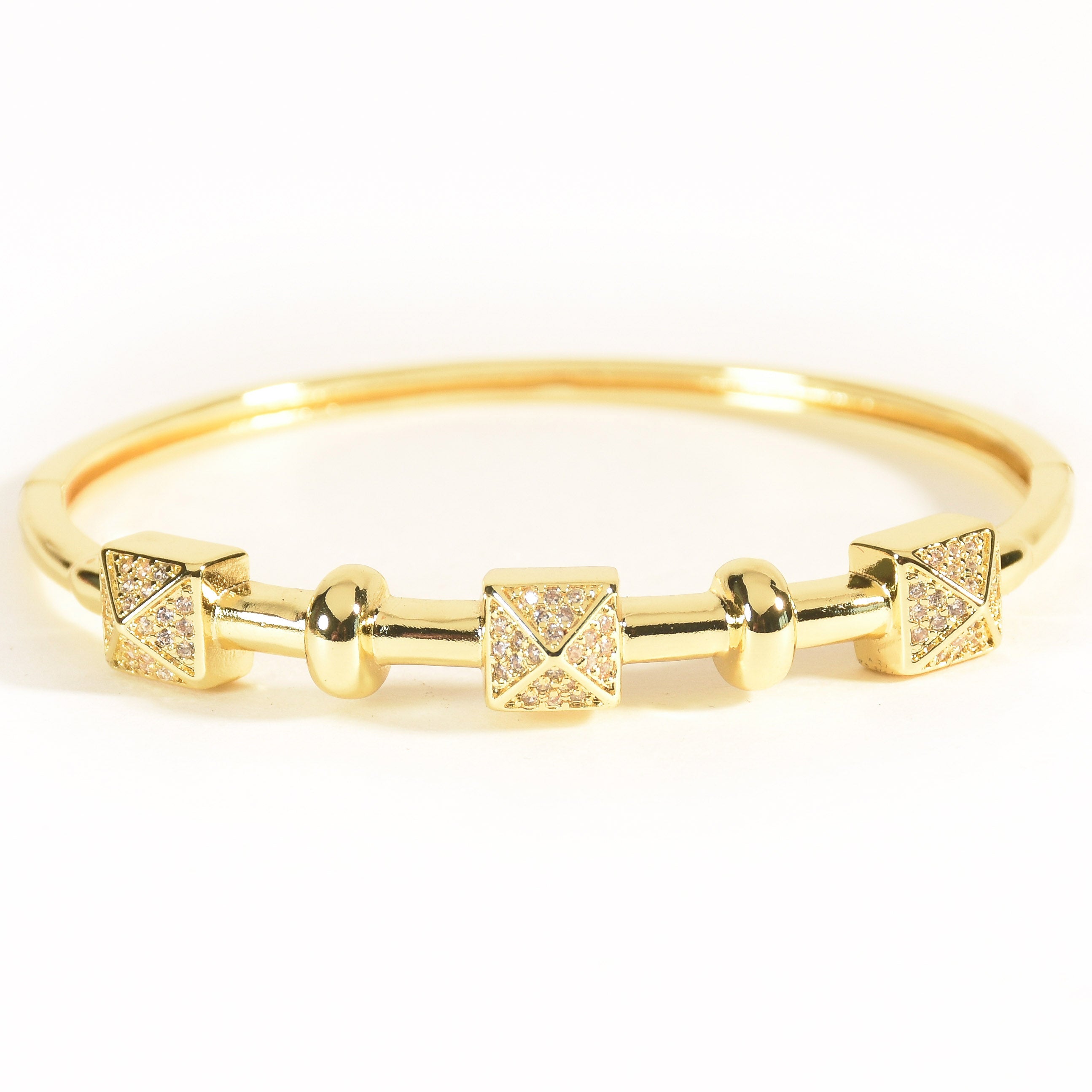 Studded Sparkle Square Bangle