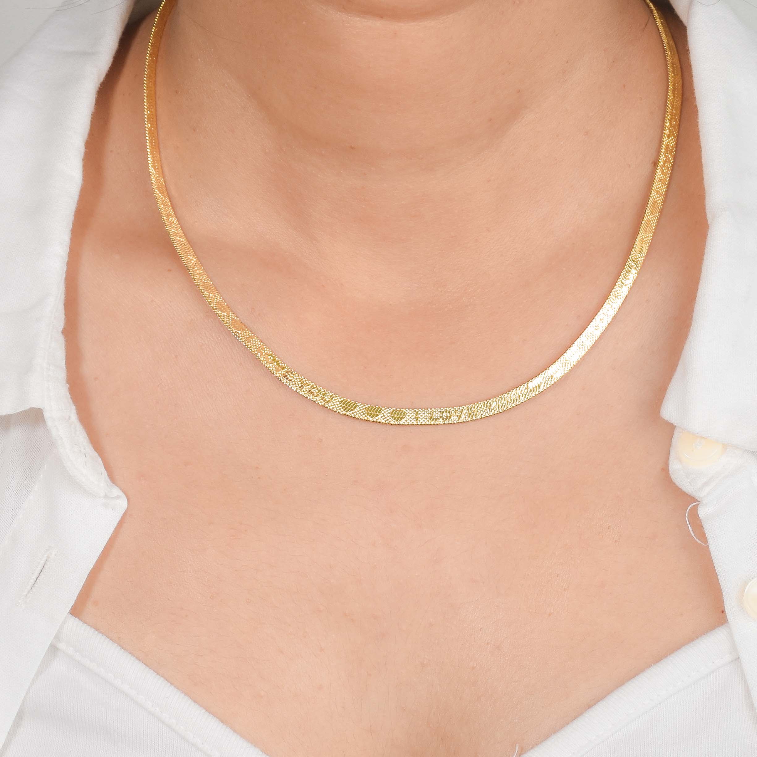 I Love You Snake Chain Necklace