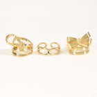 Chunky Bow Shaped Ring Stac