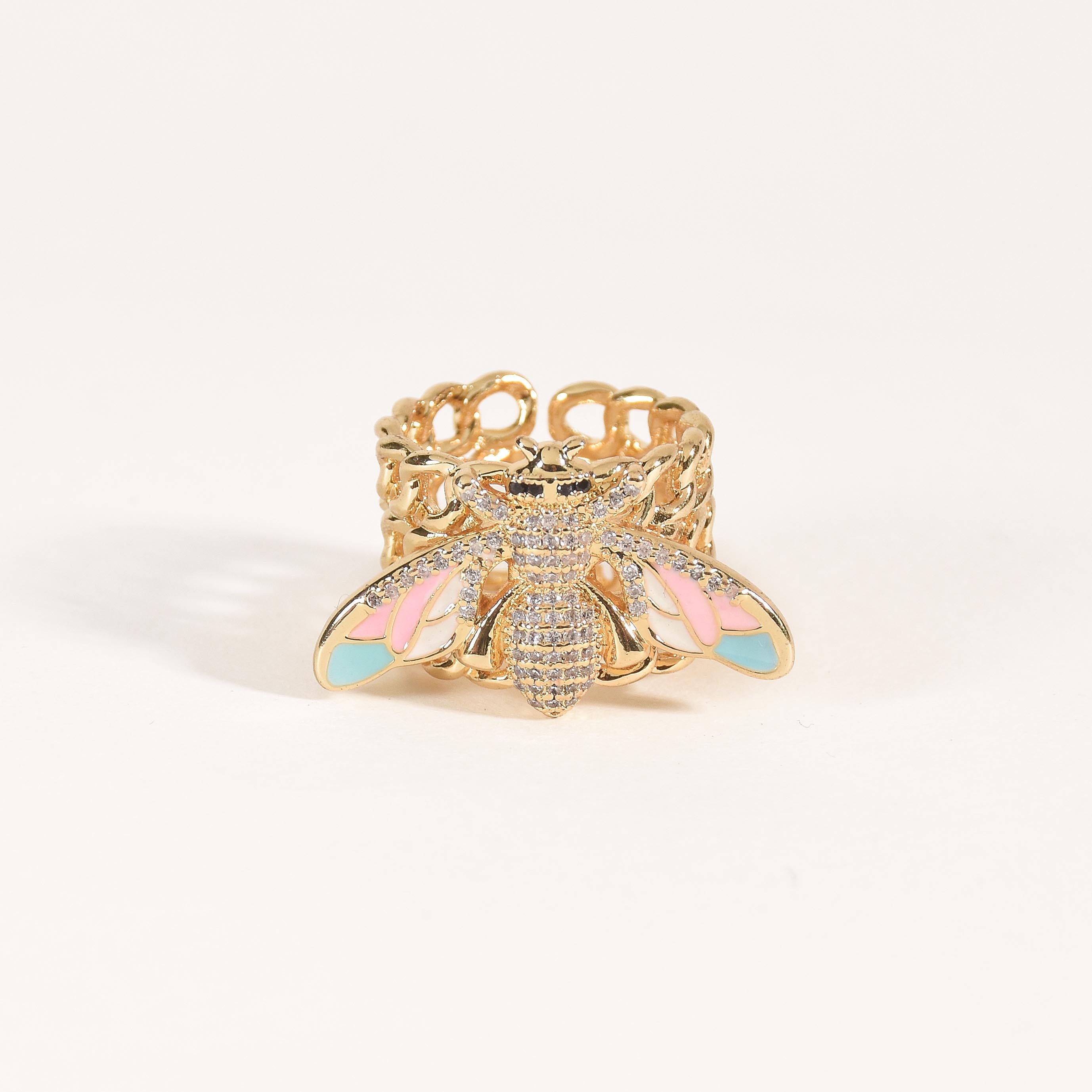 Vibrant Bee Band Rings