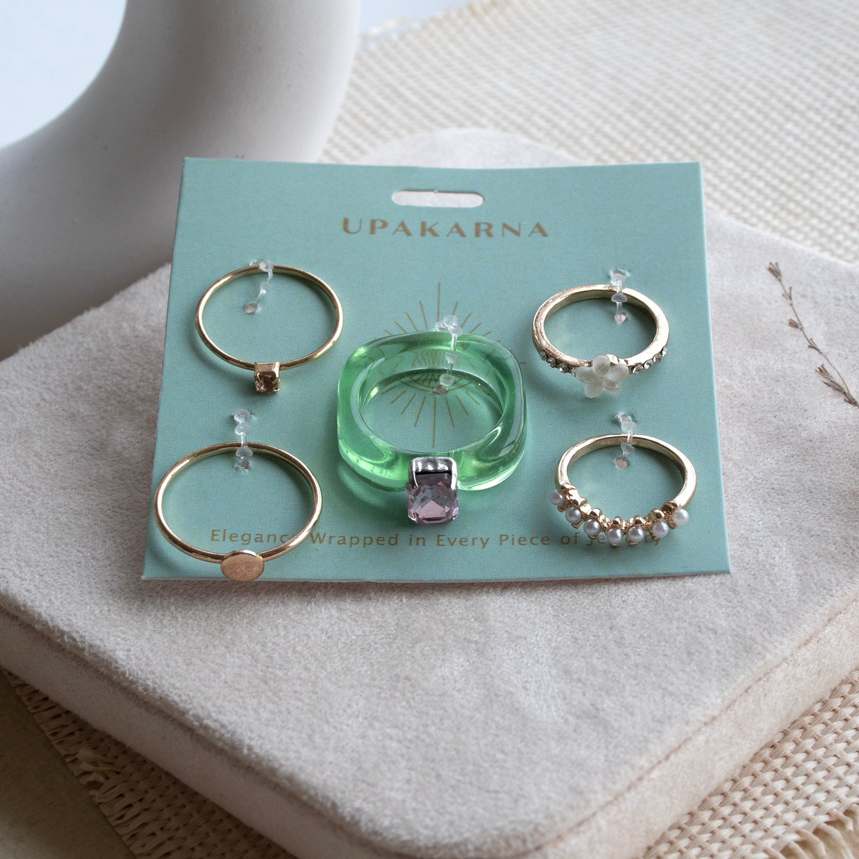 Green Delight Ring Stack