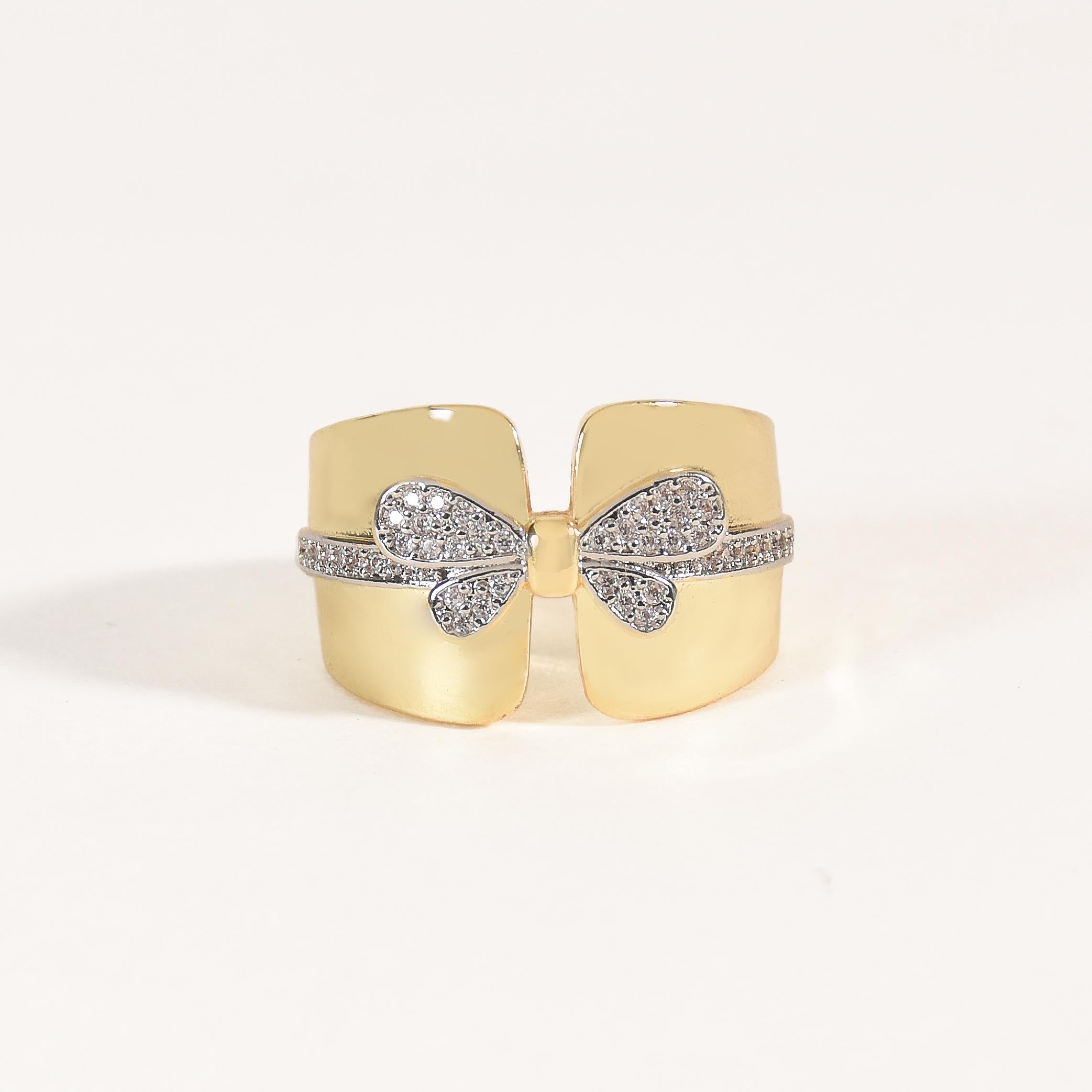 Shimmering Bow Ring