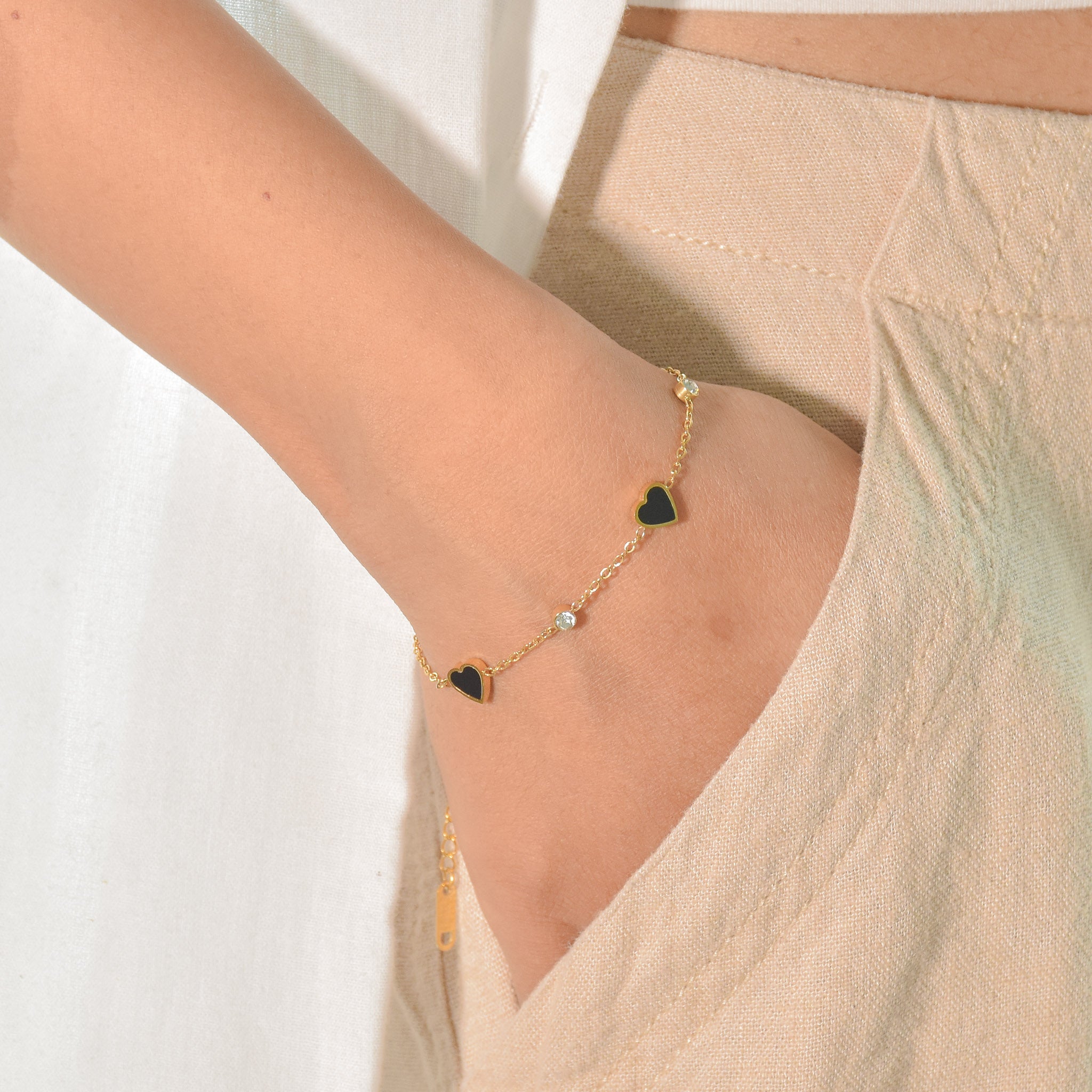 Black Heart Bliss Bracelet