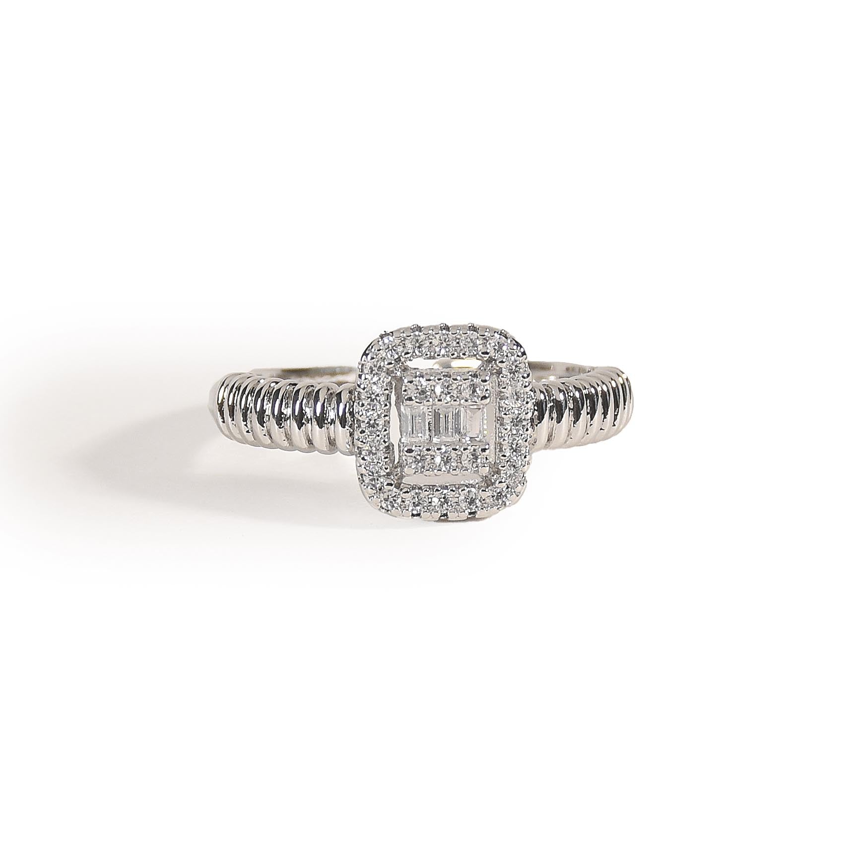 Imperial Square Diamond Ring