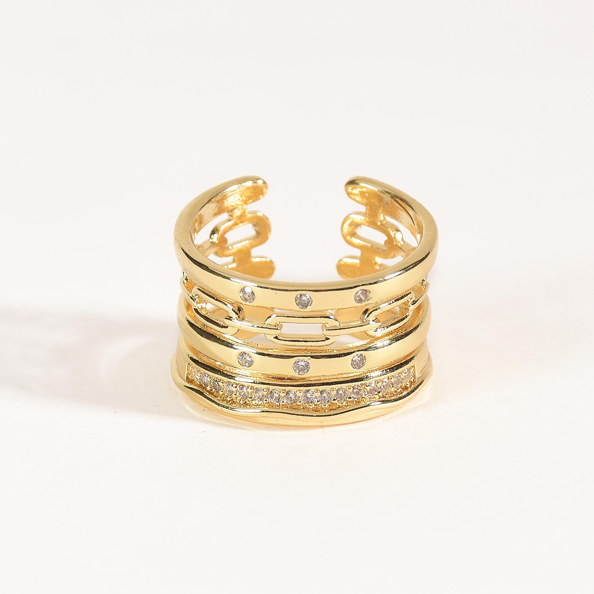 Shimmer Stack Ring