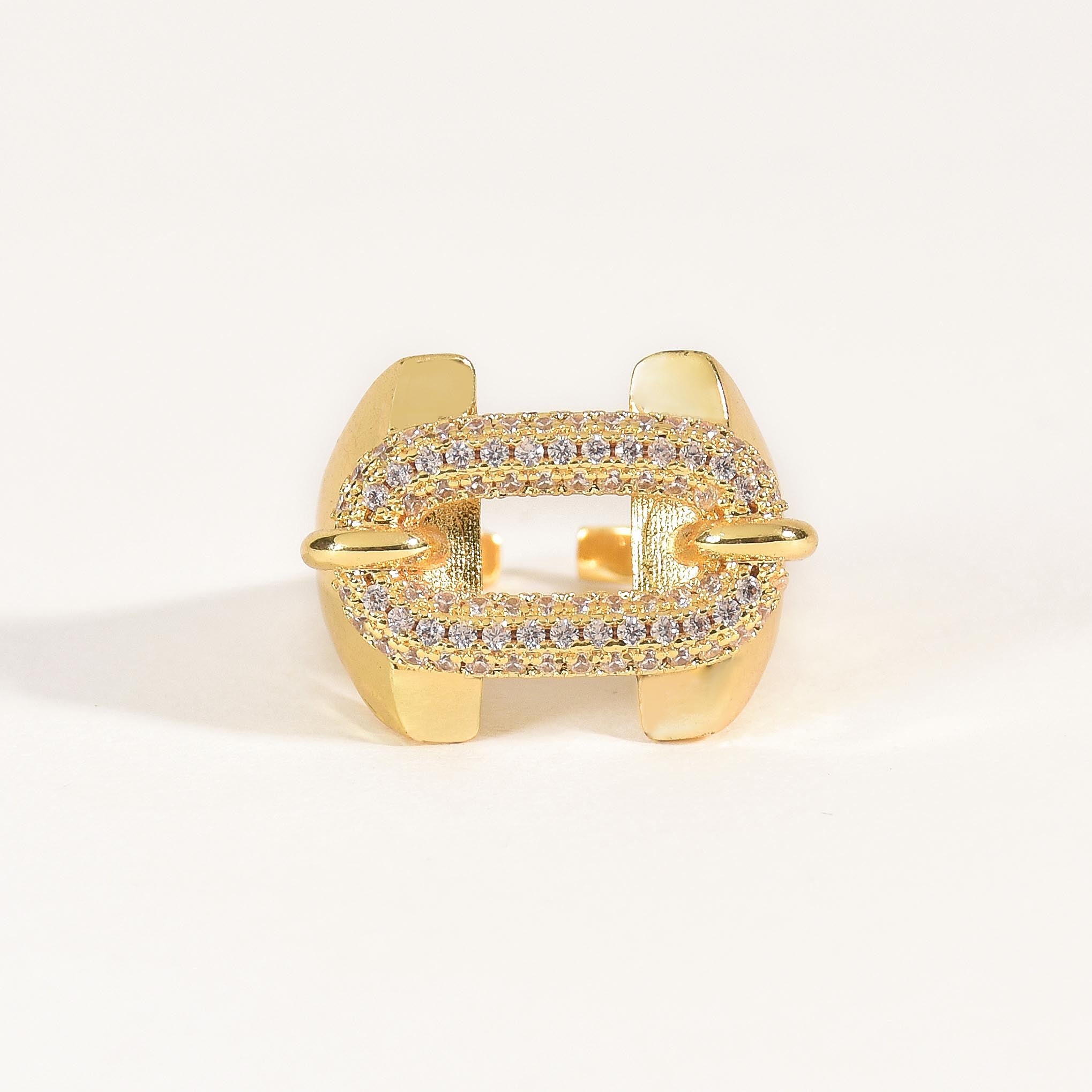 Studded Buckle Ring