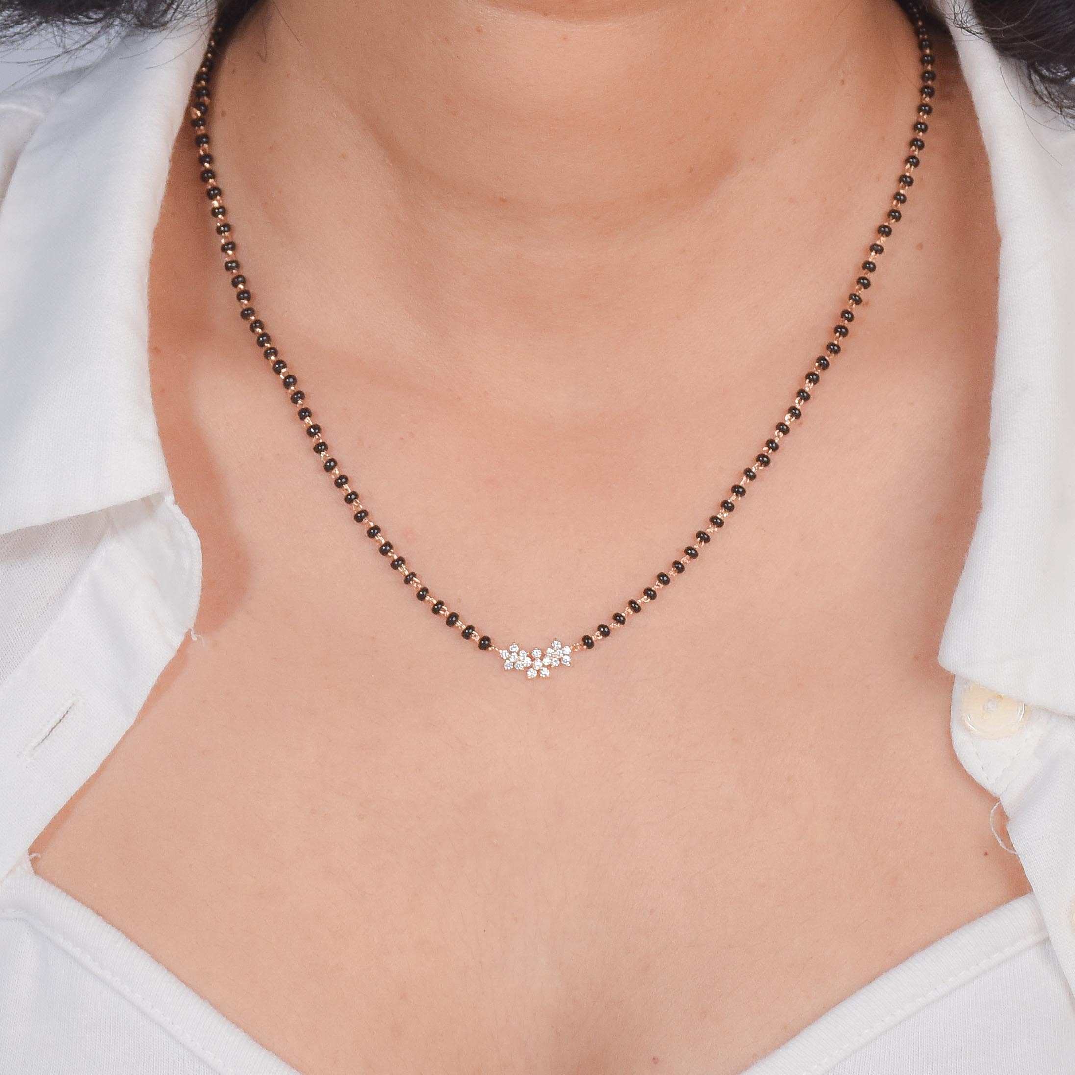 Floral Mangalsutra Necklace
