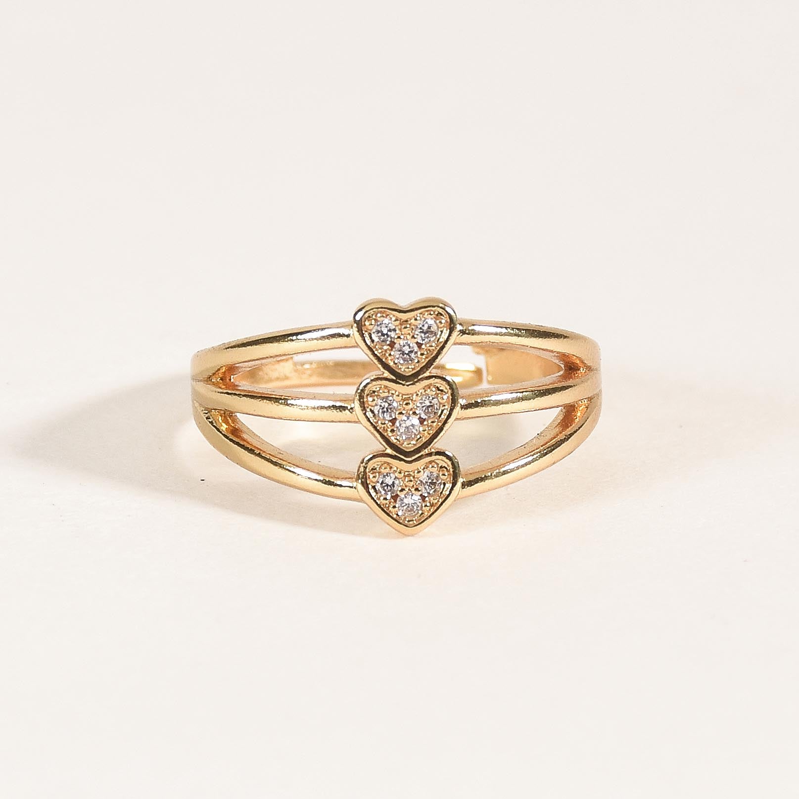 Triple Heart Ring