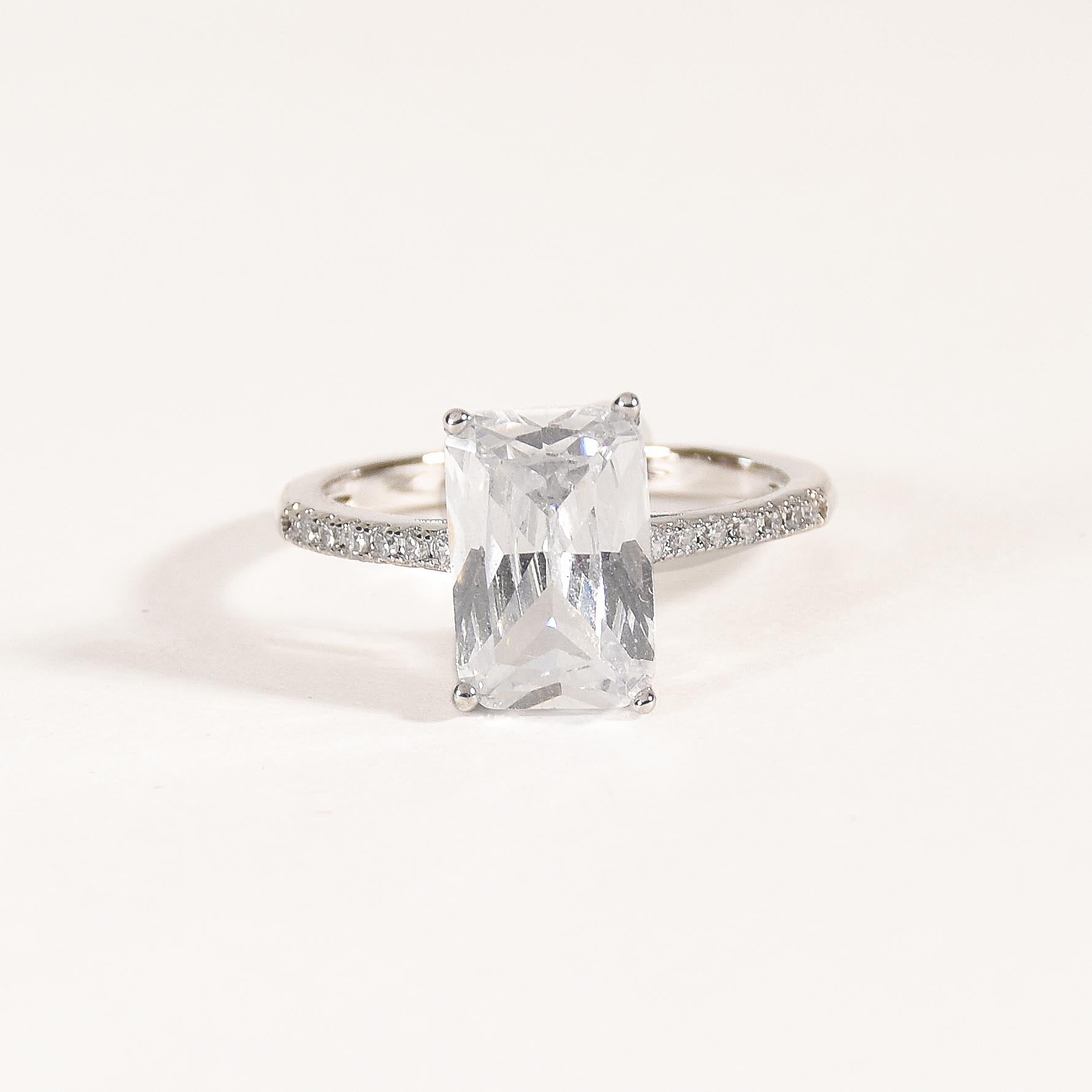 Rectangular Diamond Ring