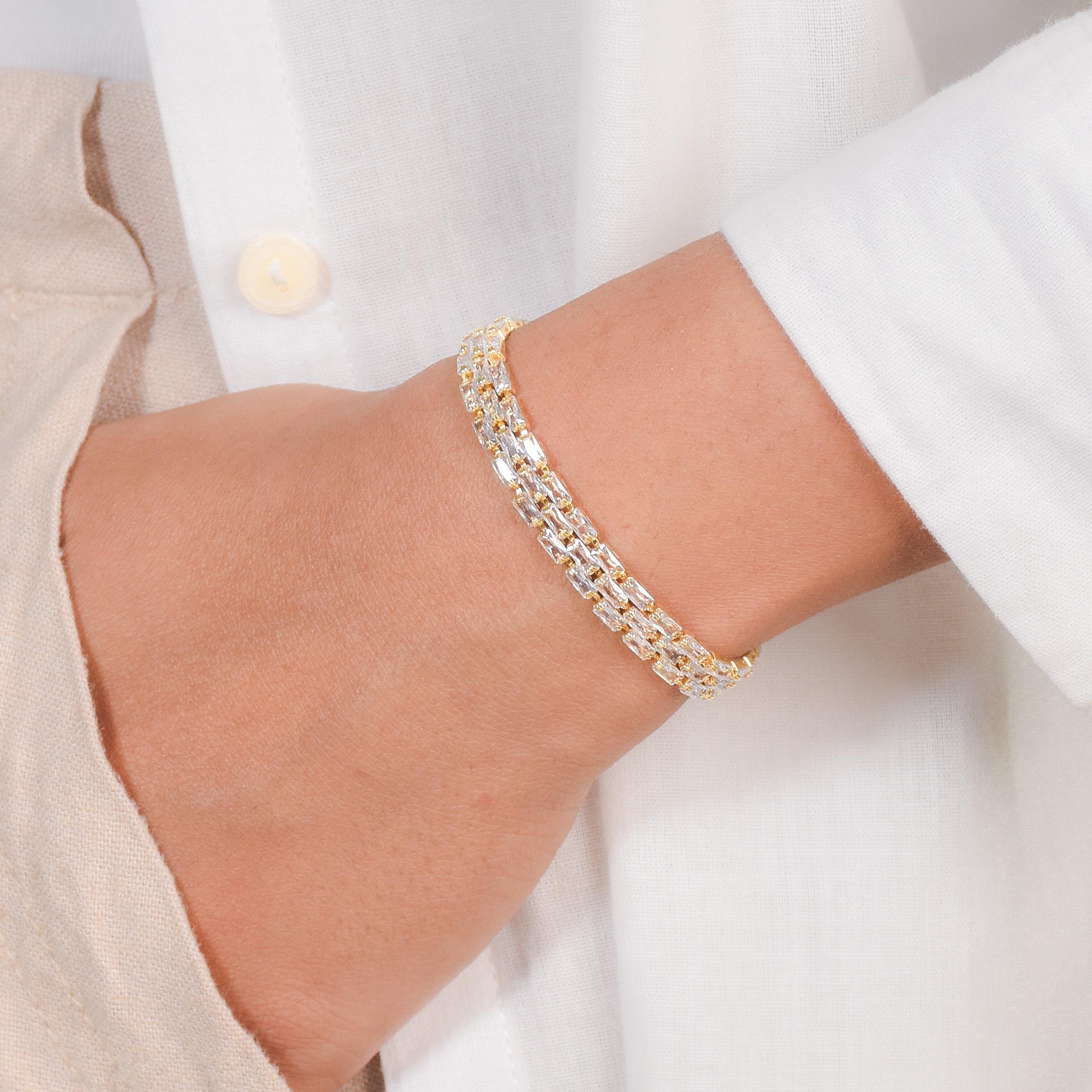 Hollywood Glam Tennis Bracelet