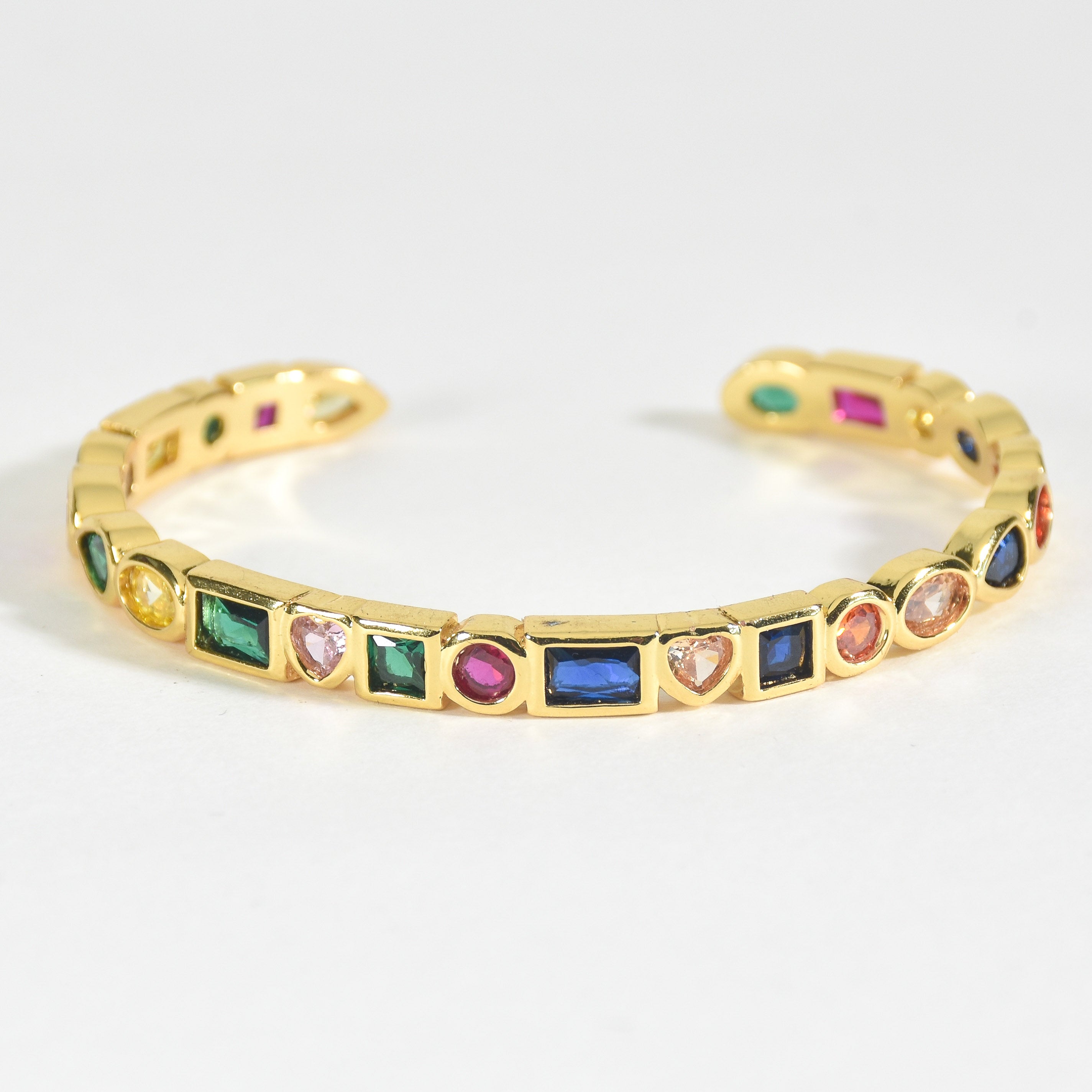 Multi-Colored Cuff Bangle