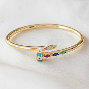 Evil Eye Nail Bangle