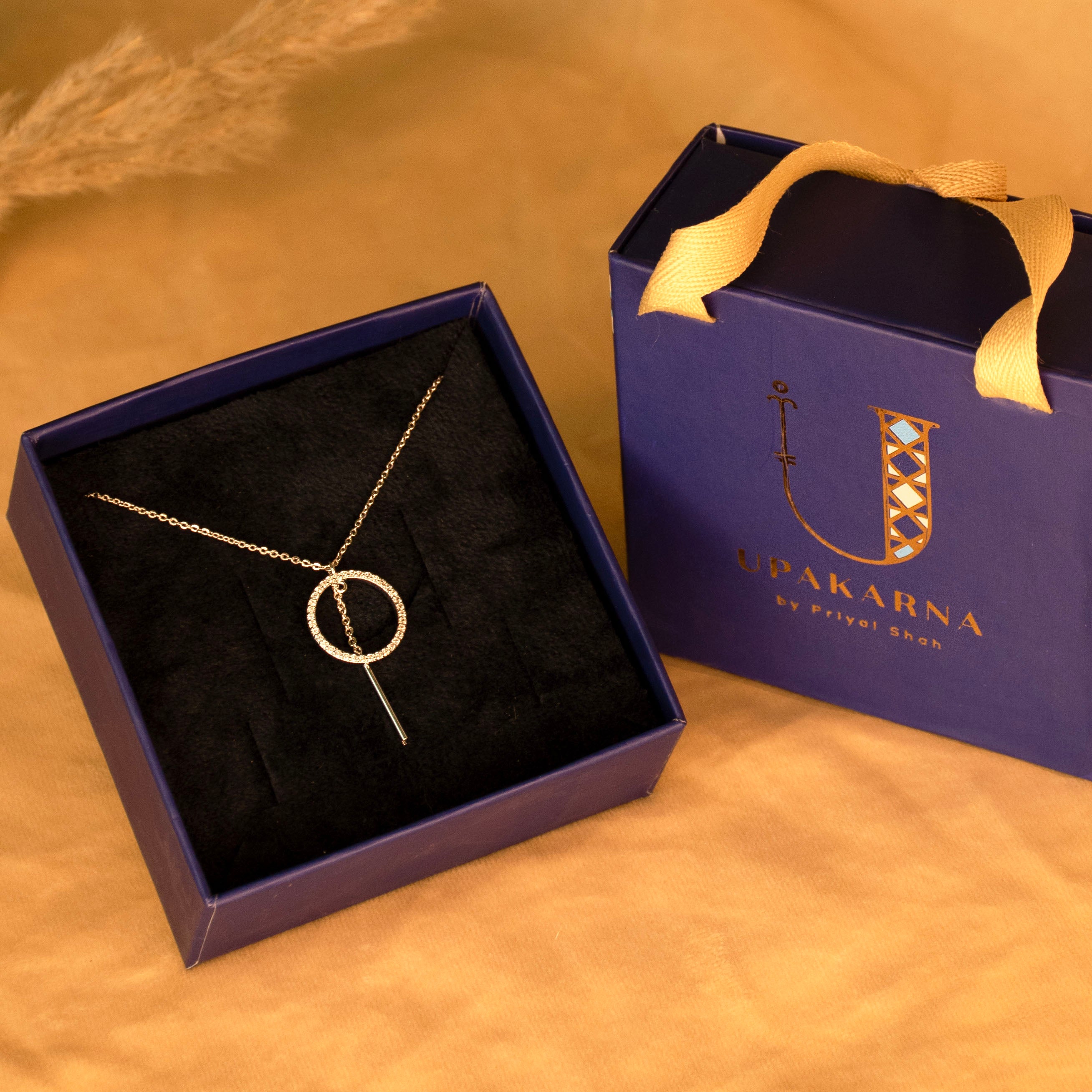 Delicate Ring Drop Necklace + Gift Box