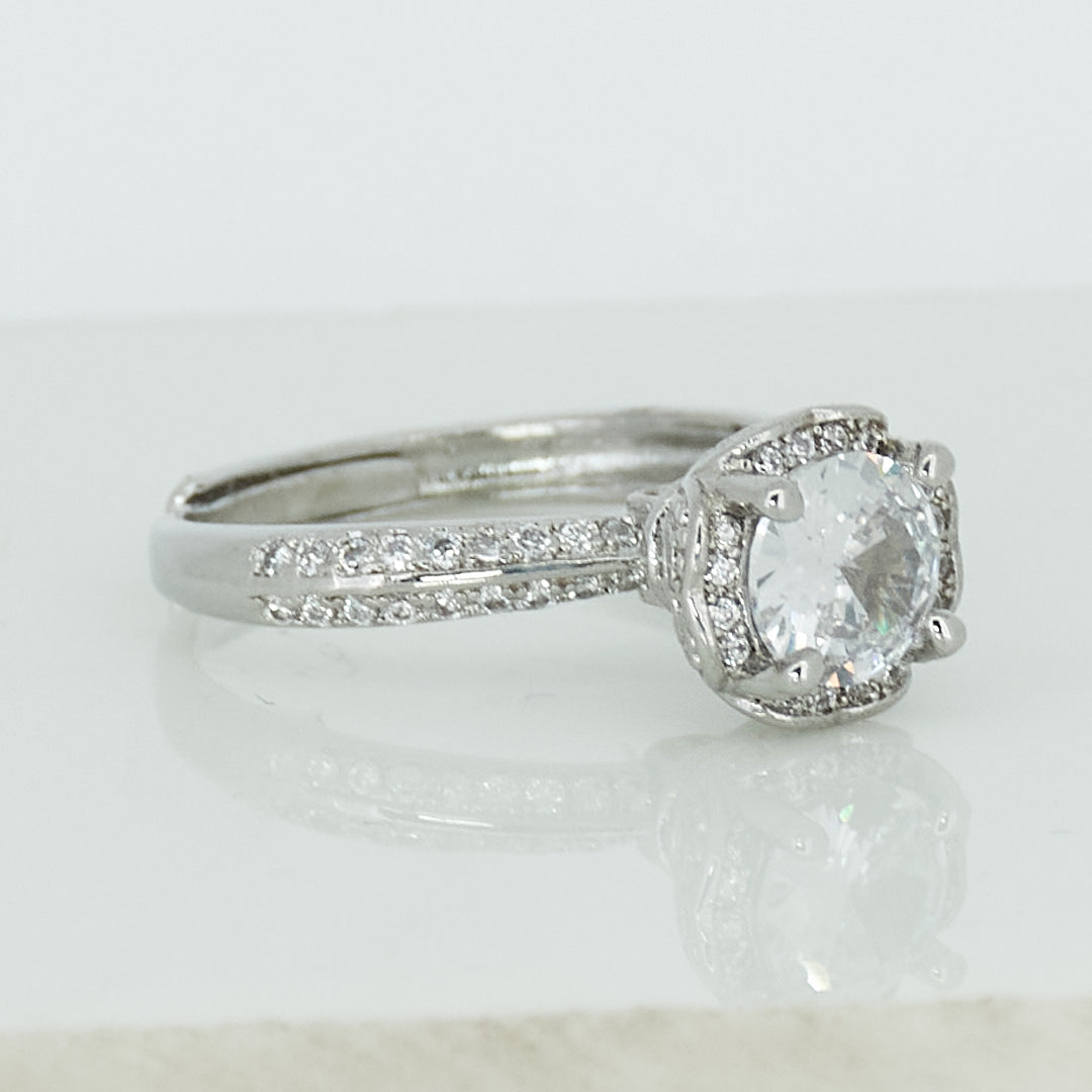 Raised Solitaire Ring