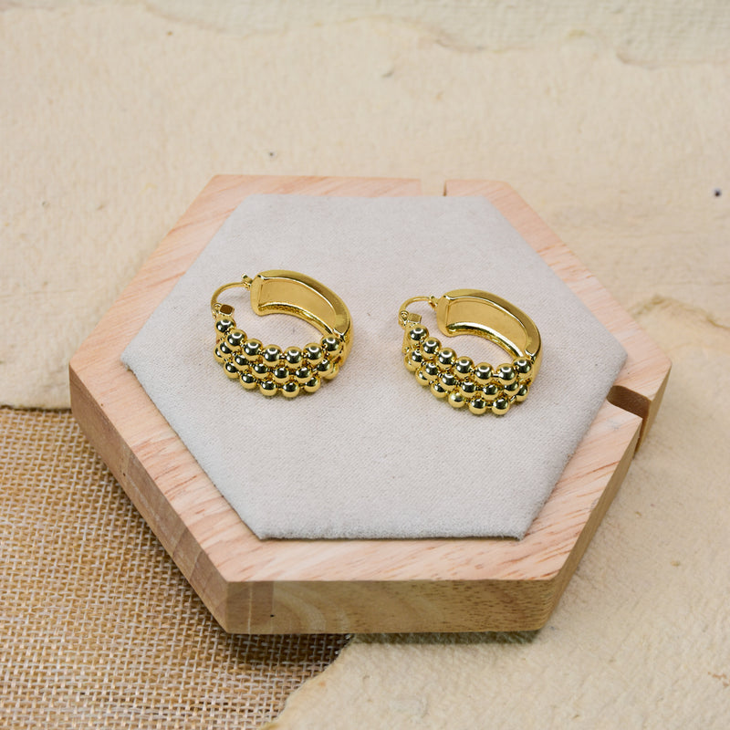Triple Bubble Hoops