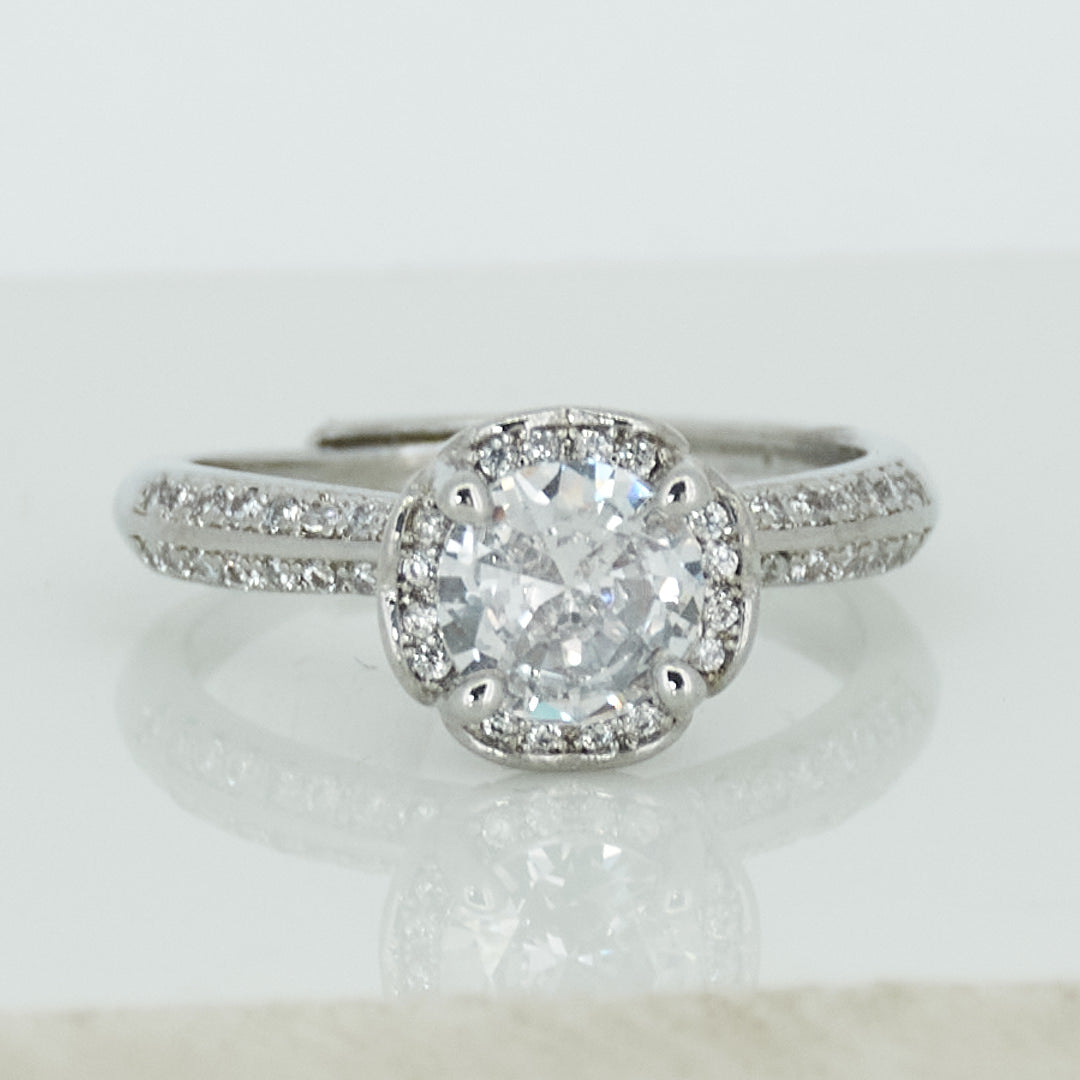 Raised Solitaire Ring