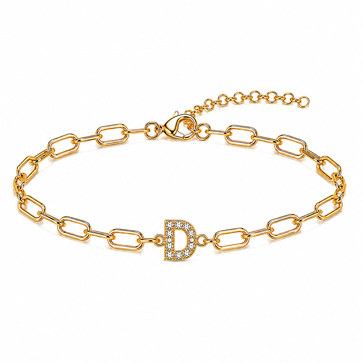 Initial Link Bracelet