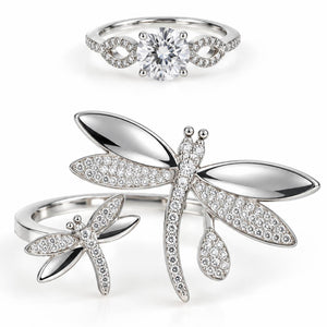 Enchanted Blossom Stack | Anti-tarnish  | Gold-plated