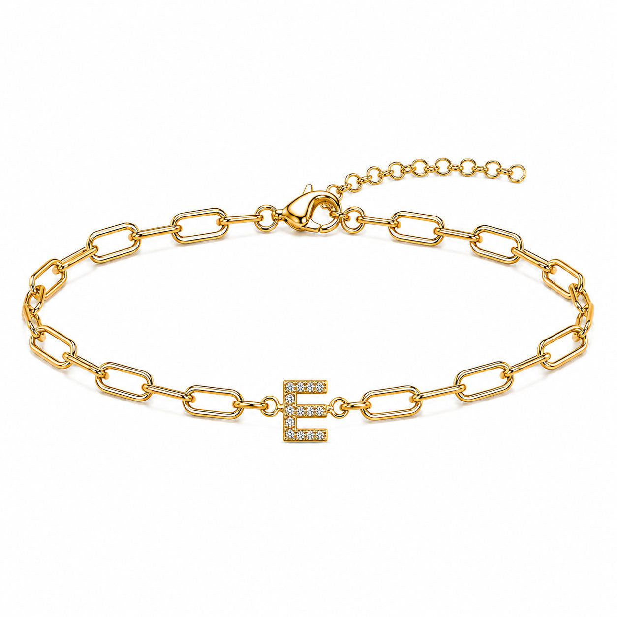 Initial Link Bracelet
