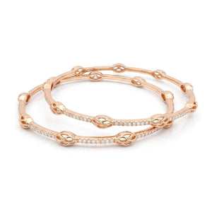 Endless Weave Bangles | Gold Plated | Anti-tarnish