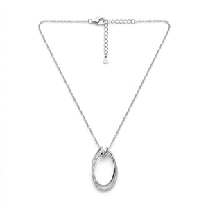 Eternal Oval 925 Sterling Silver Necklace