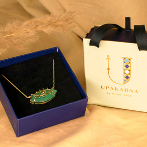 Evil Eye Crystal Necklace + Gift Box