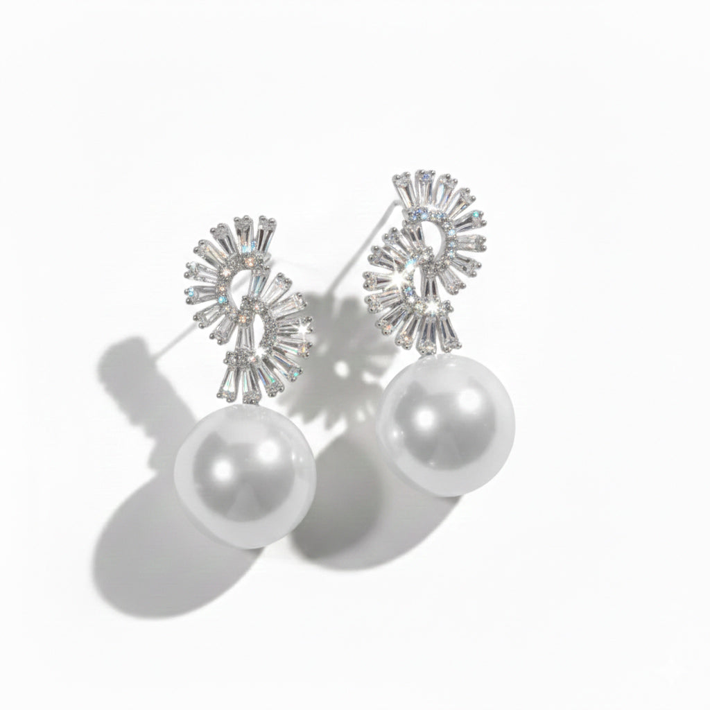 Gleaming Pearl Earrings