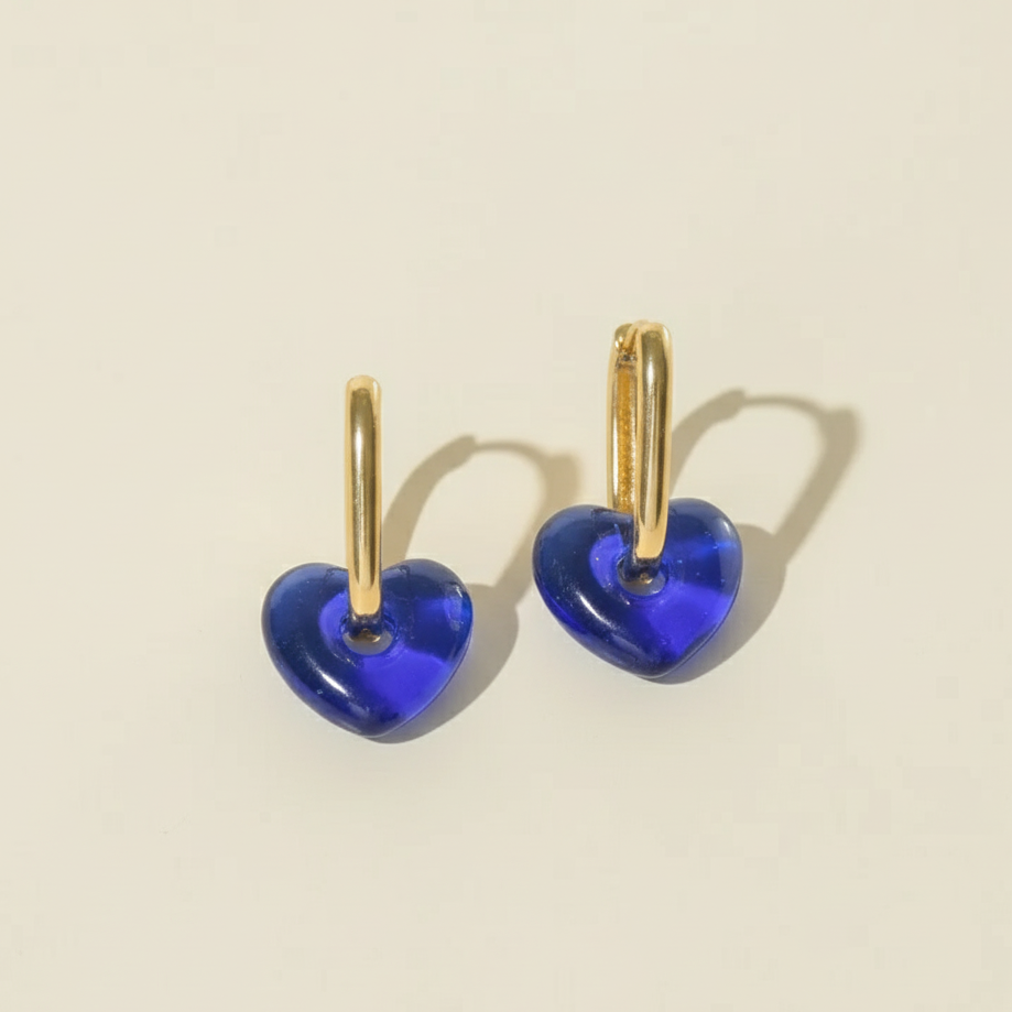 Mini Heart Hoop Earrings