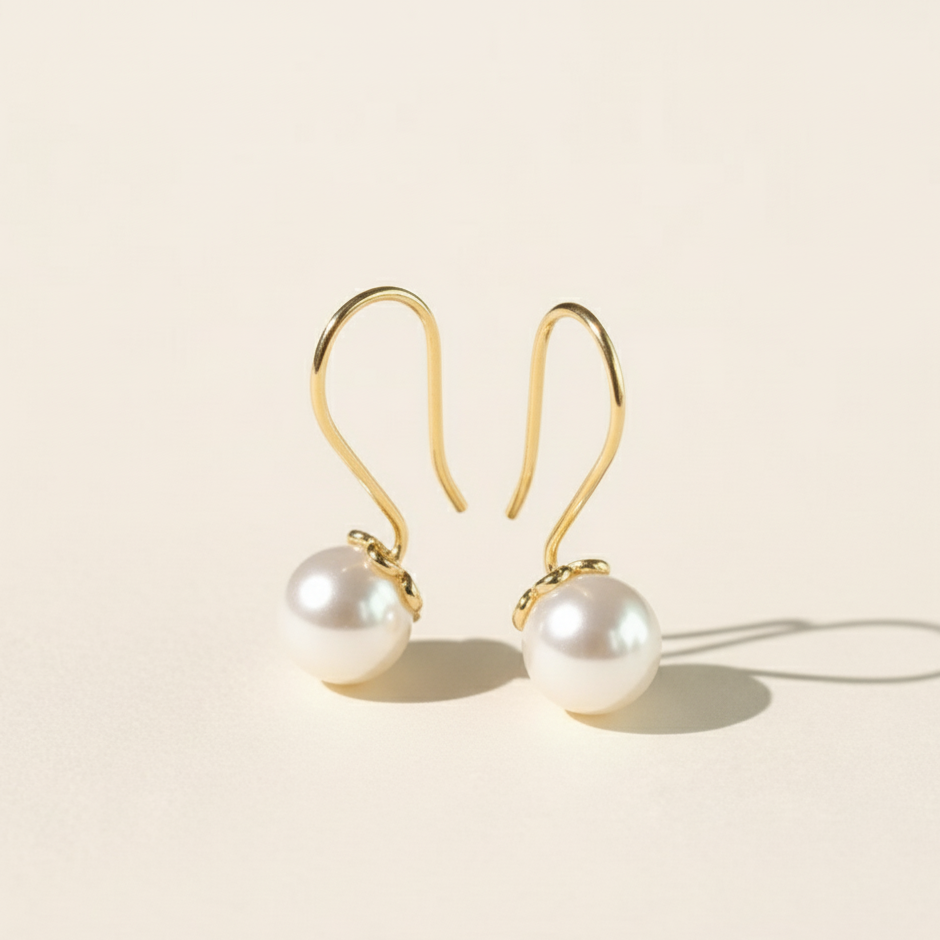 Elegant Pearl Drop Earrings