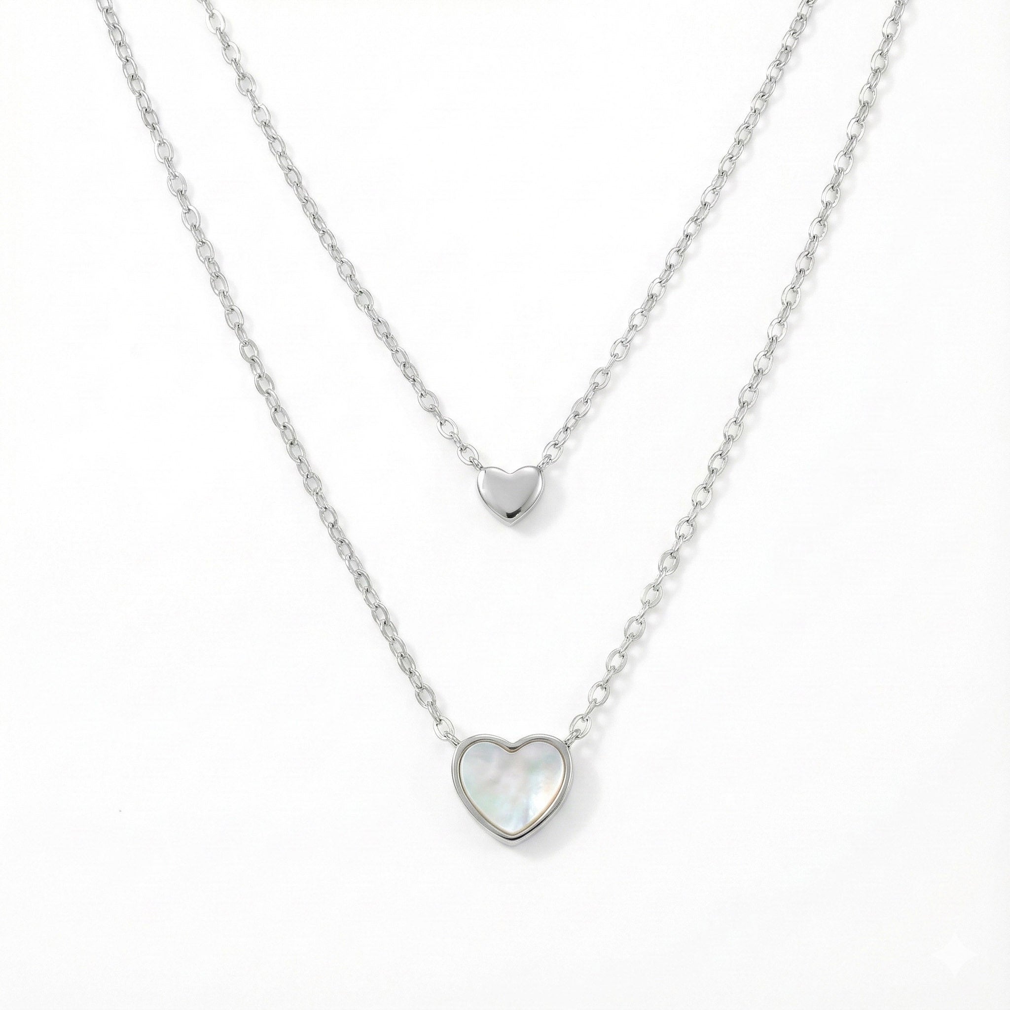 Dual Heart Layered Necklace