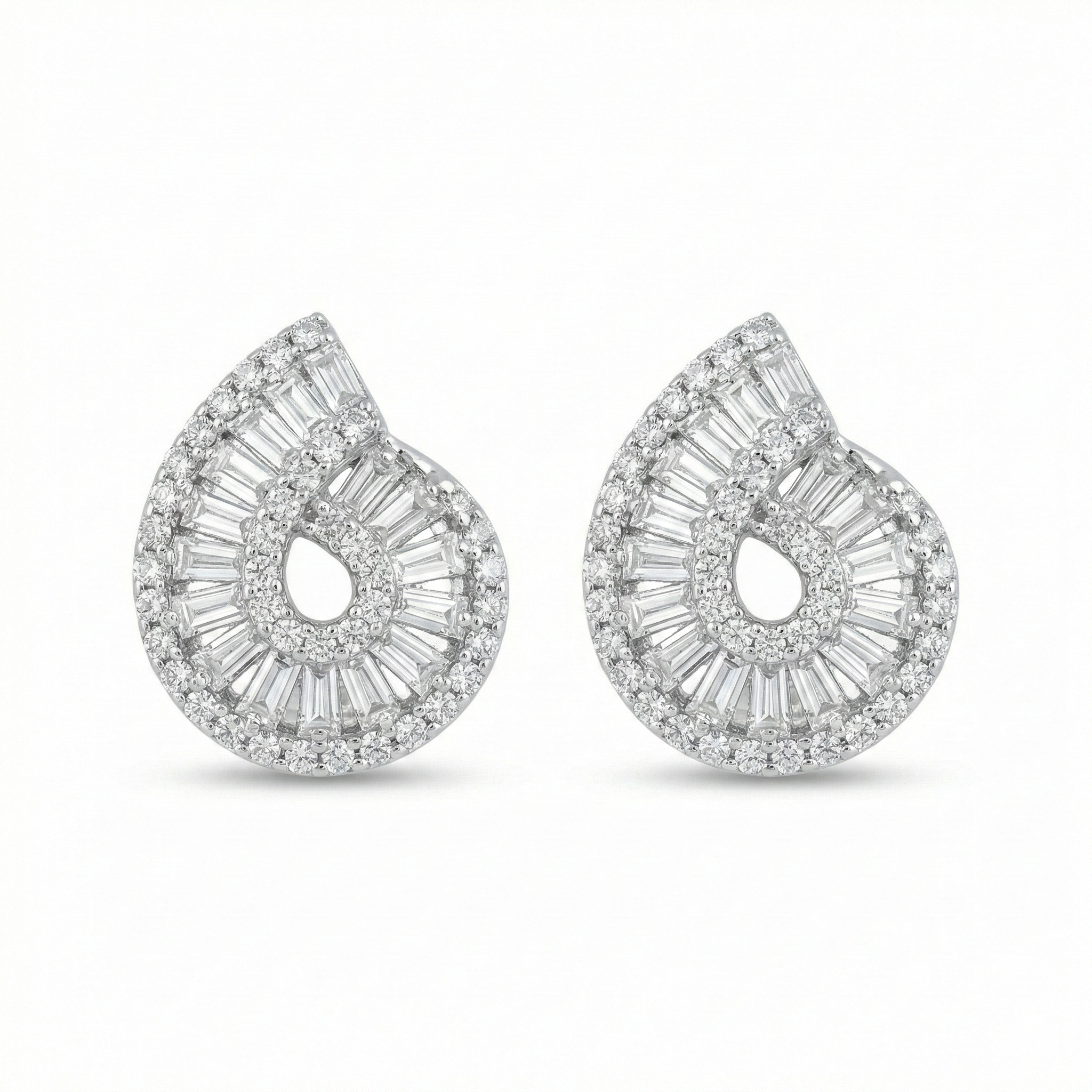 Diamond Swirl Earring