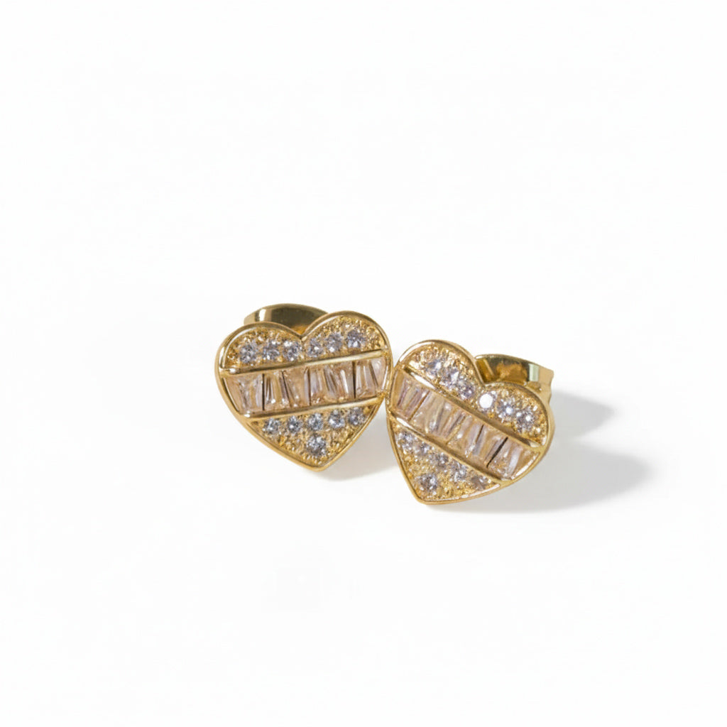 Cherish Heart Studs
