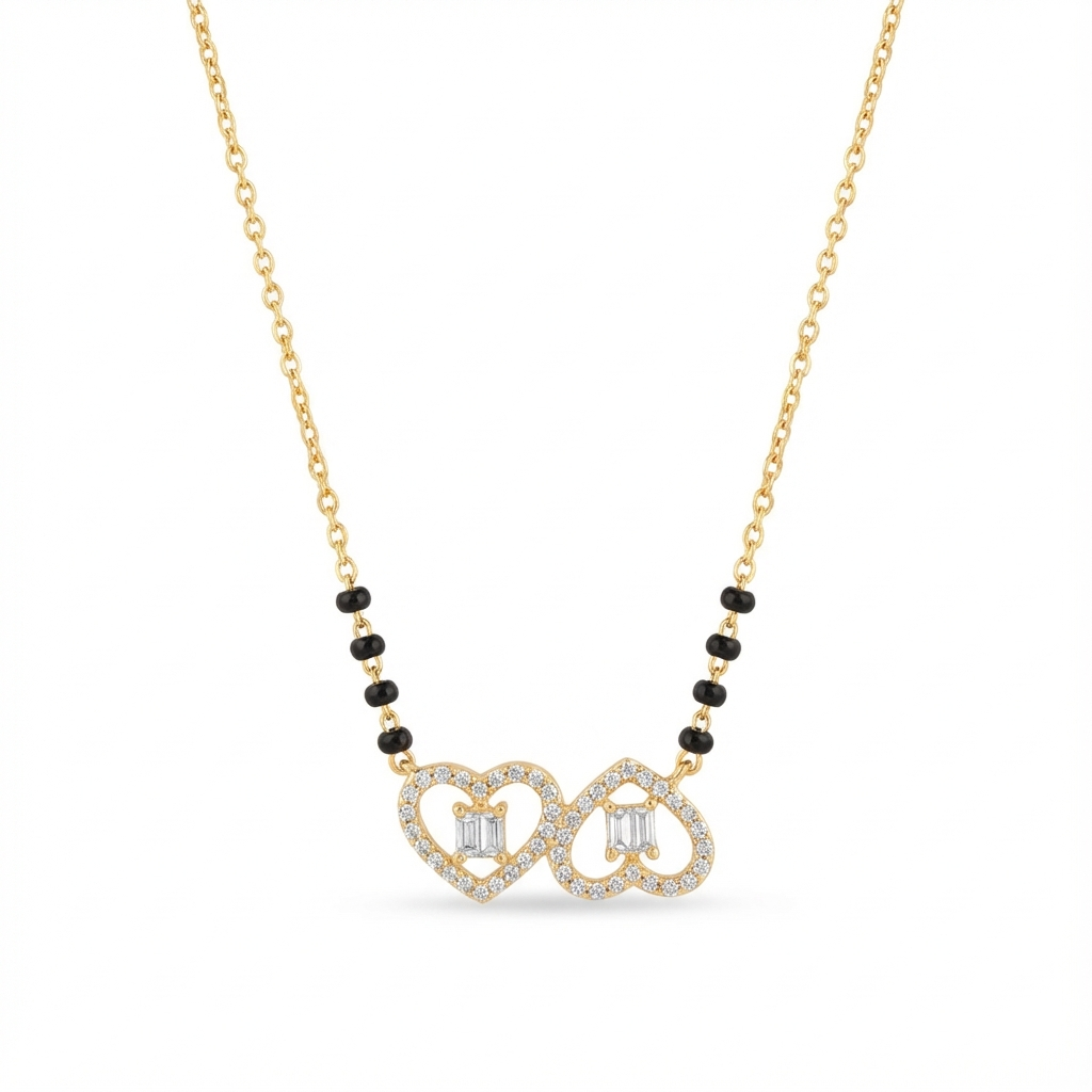 Hearts Entwined Mangalsutra Necklace