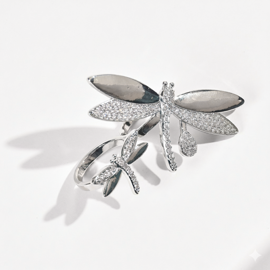 Dragonfly Diamond Ring