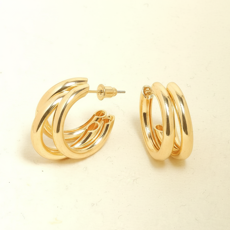 Triple Hoop Earrings