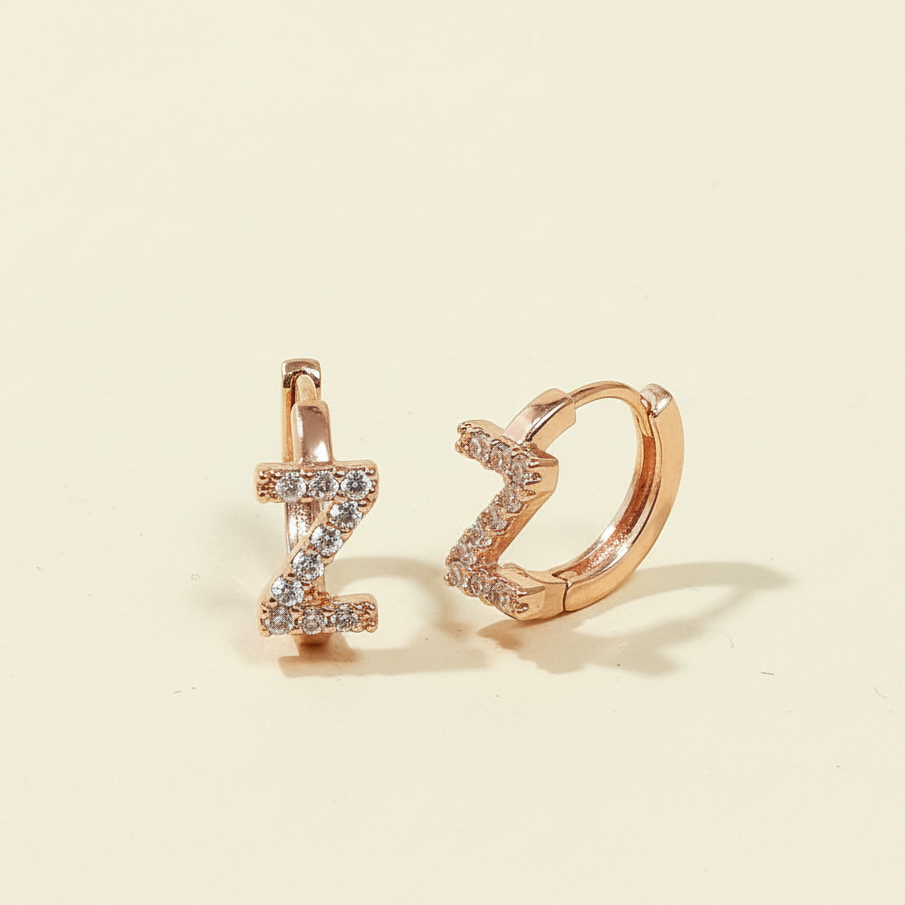 Initial Earrings