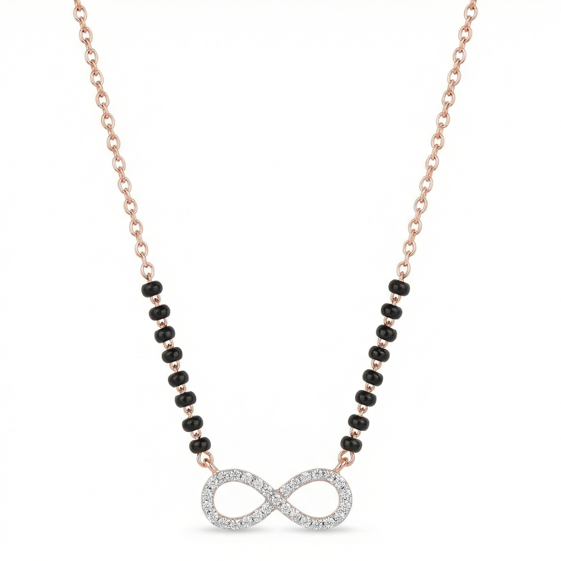 Infinity Diamond Mangalsutra Necklace