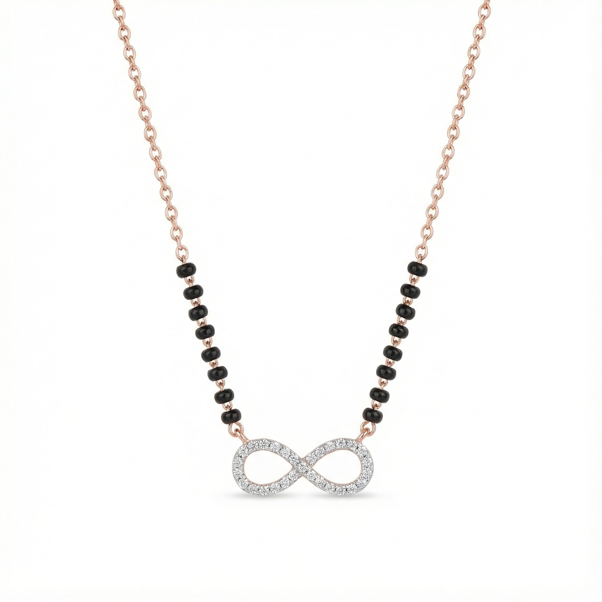 Infinity Diamond Mangalsutra Necklace