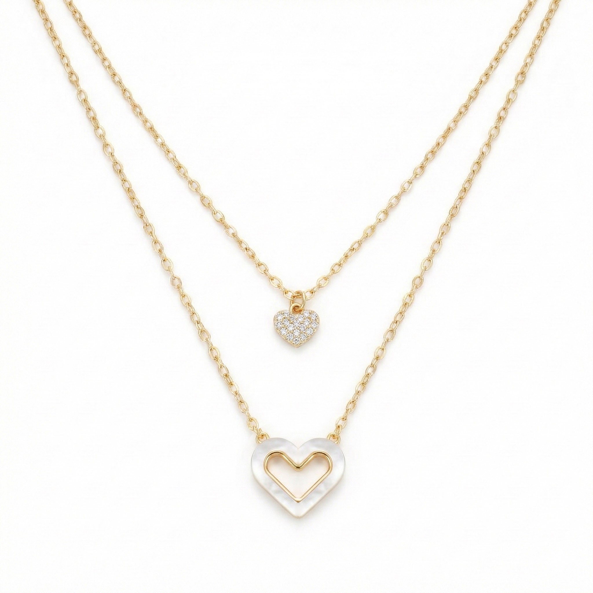 Elite Heart Layered Necklace