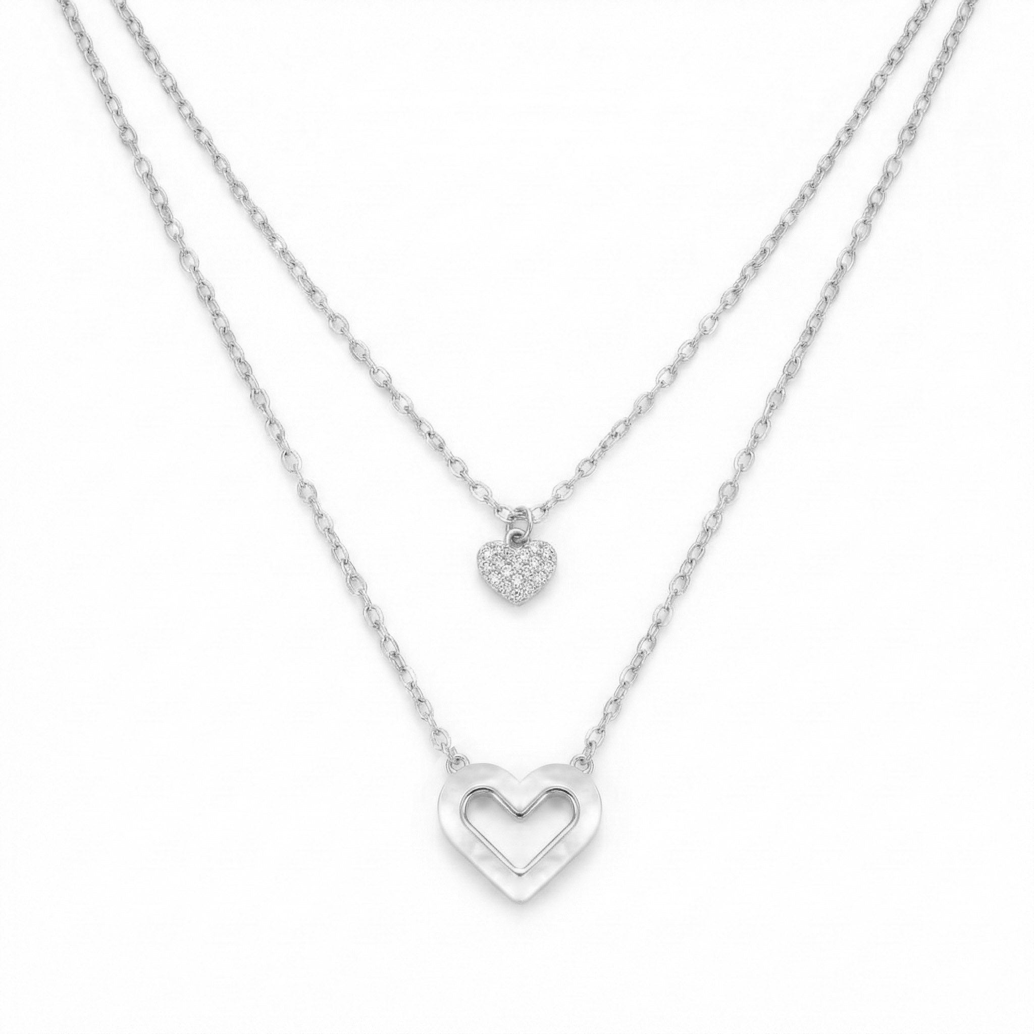 Elite Heart Layered Necklace