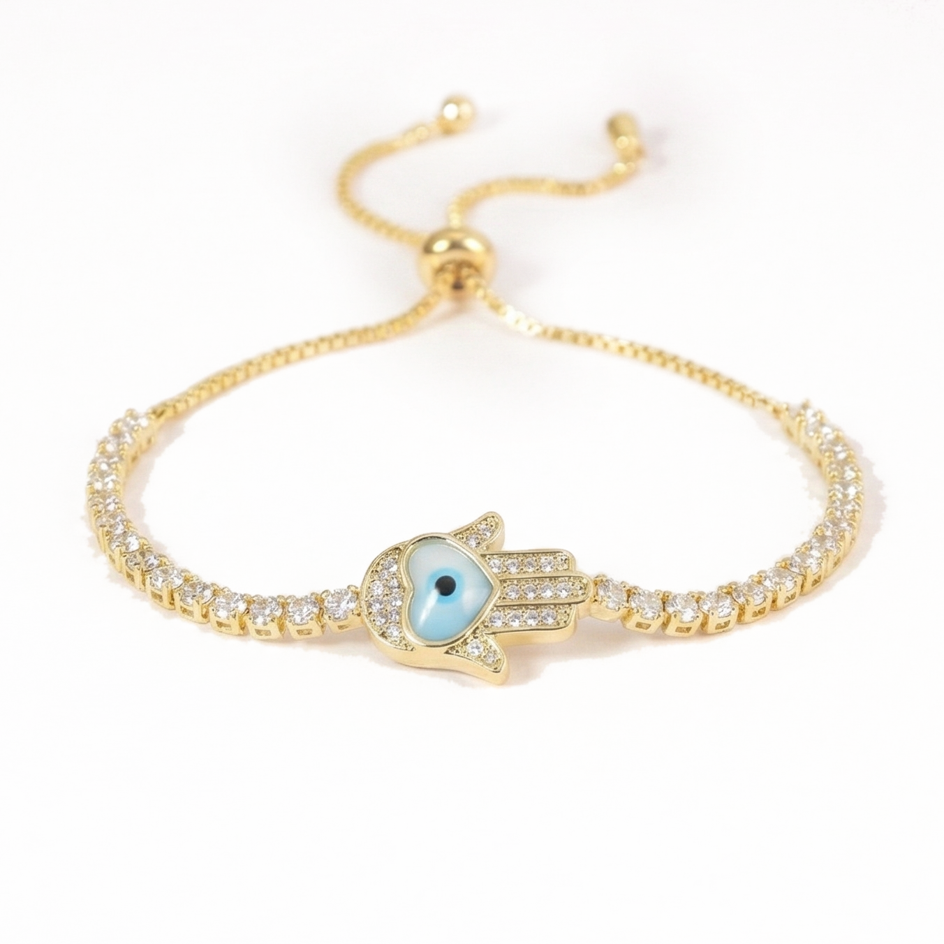 Hamsa Heart Bracelet