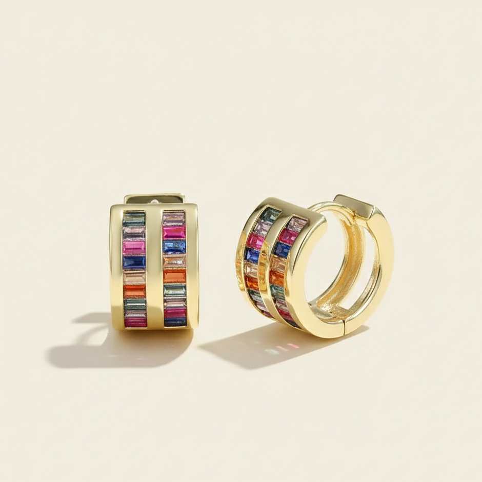 Statement Crystal Hoops