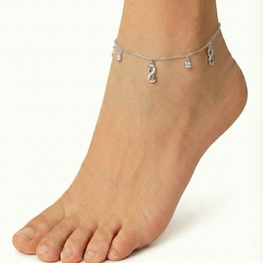 Sparkle Infinity Anklet