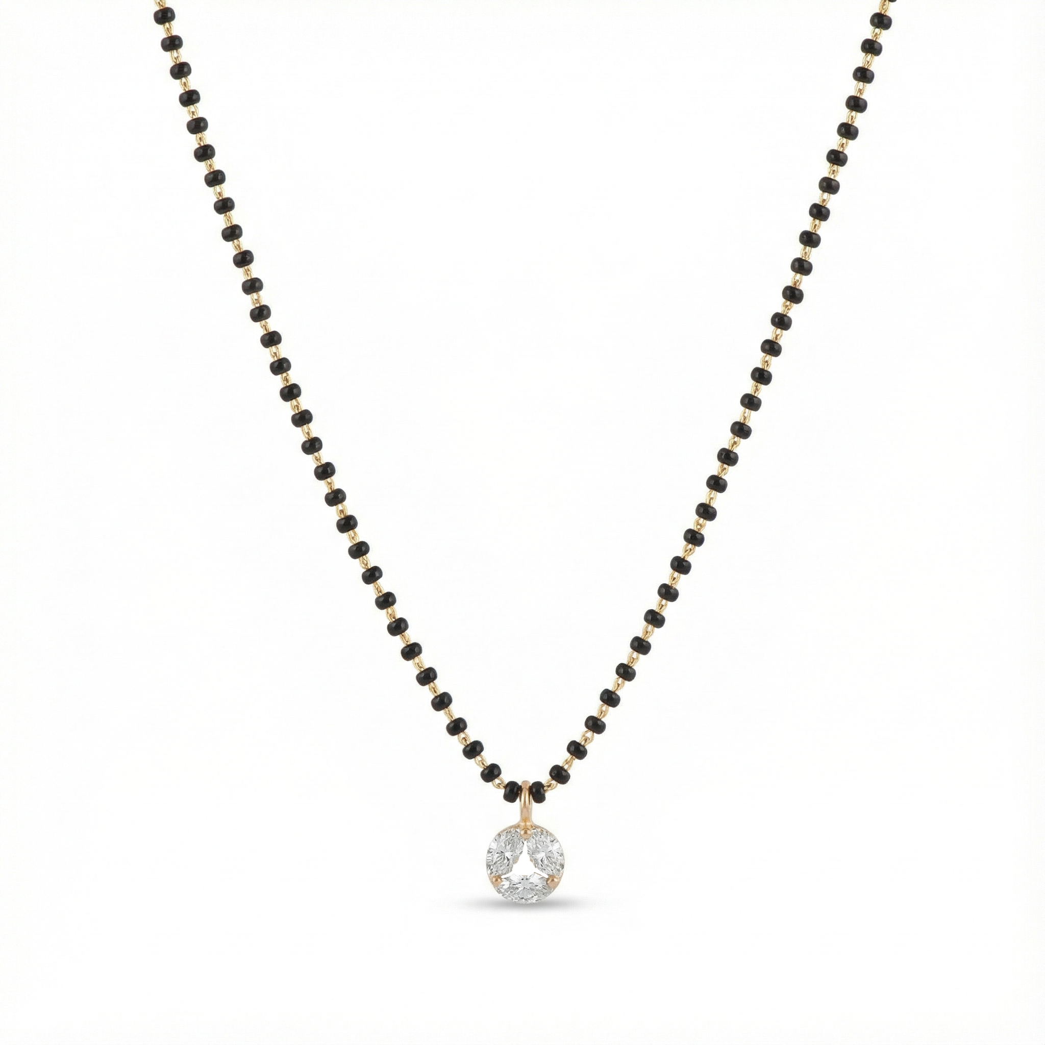 Trinity Diamond Mangalsutra Necklace