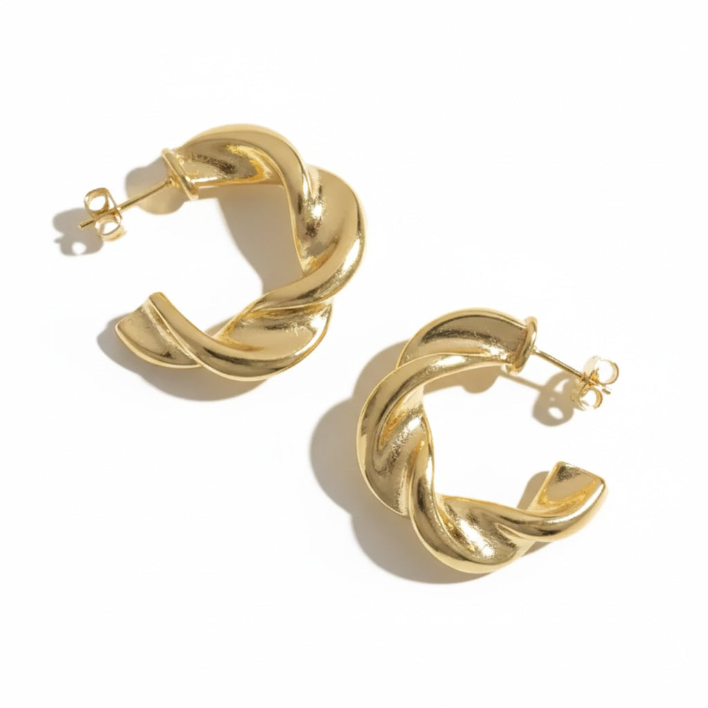 Twisted Hoop Earring