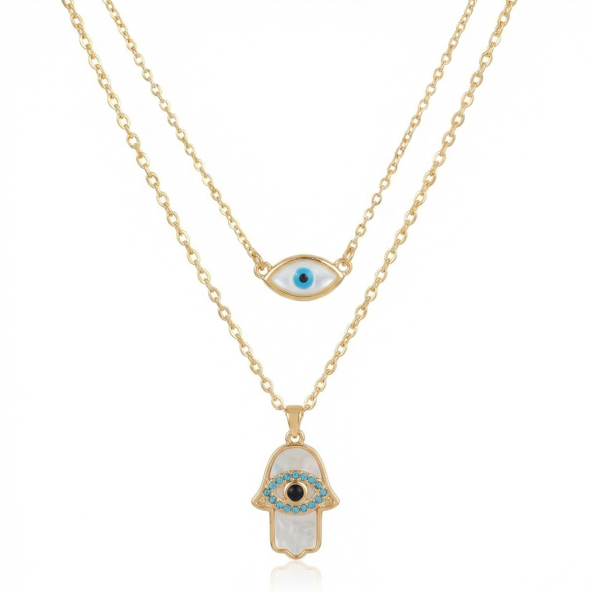 Mystic Evil Eye Layered Necklace