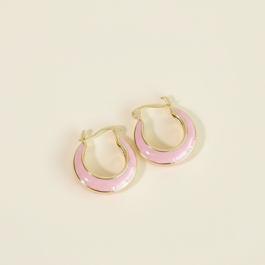 Pastel Enamel Hoops
