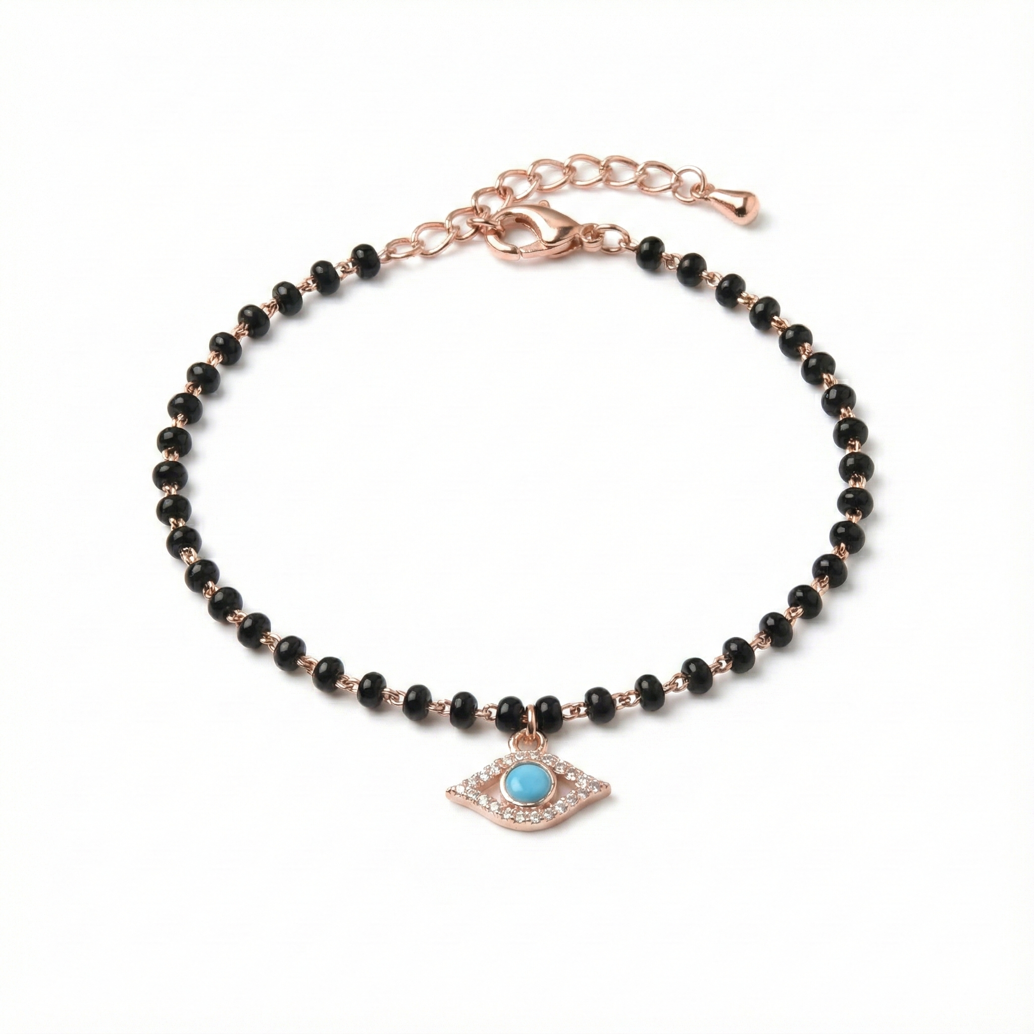 Dainty Evil Eye Mangalsutra Bracelet