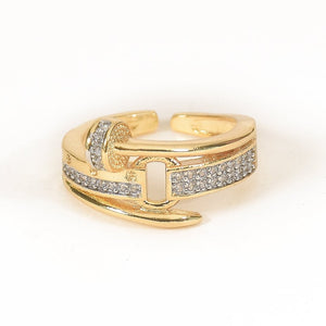 Gilded Nail Ring